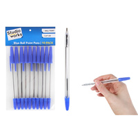 BALL POINT PEN BLUE 10PK