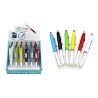 LED PEN WITH STYLUS 6ASST UN24
