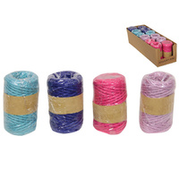 20M DIY MACRAME COLOURED CRAFT ROPES QTY 12