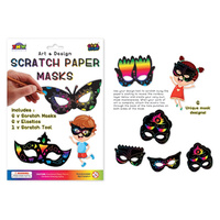 SCRATCH PAPER MASKS S/6