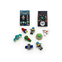 ERASERS OUTER SPACE SET 4PC 2ASST