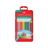 FABER CASTELL COLOURED GRIP PENCILS
