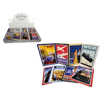 ART DECO GIFT CARDS W/ENVELOPE UN160