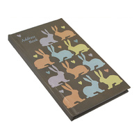 SLIM ADDRESS BOOKS RABBITS