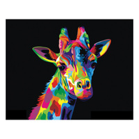 DIAMOND ART GIRAFFE 30X40CM SOLD IN QTY4
