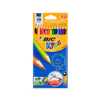 BIC KIDS COLOURING PENCILS 12PK SOLD QTY12