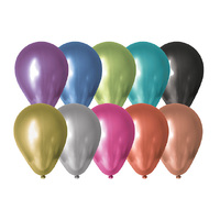 BALLOON CHROME 10PK 30CM ASST SOLD QTY12