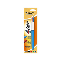 BIC 4 COLOUR BALL POINT PEN MEDIUM ASST SOLD QTY12