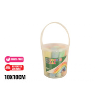 COLOURED CHALK IN TUB 10X10CM 10PC SOLD QTY 12