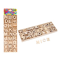 ASSORTED WOODEN LETTERS BOX SET