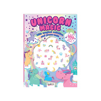 PUFFY STICKER WINDOWS UNICORNS