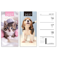 SLIM DIARY WEEK TO VIEW 2027 KITTENS PUPPIES UN20