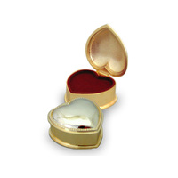 HEART RING BOX GOLD