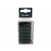 TENDER SPIRAL HAIR TIES SOLD IN QTY6