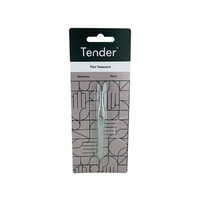 TENDER FLAT TWEEZER STAINLES STEEL