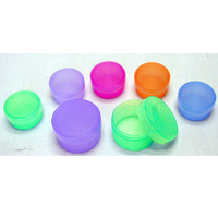 TRAVEL JARS FROSTED- LARGE - 6 ASST