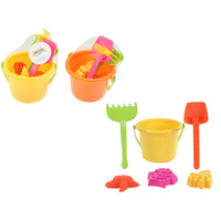 BEACH BUCKET SET 6PC 2ASST
