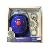 POLICE HELMET AND HANDCUFF SET
