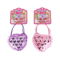 PRETTY PRINCESS SEQUIN HEART HANDBAG 2ASST