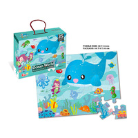 OCEAN WORLD KIDS FLOOR PUZZLE 35PC
