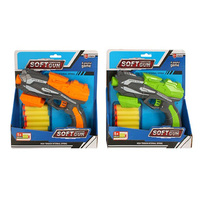 FOAM BULLET GUN EVA 6PC 22X22X5CM