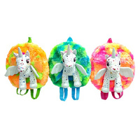 UNICORN BACKPACK 30CM 3ASST SOLD IN QTY 3