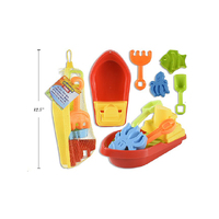 TOY BEACH 5PC TUG BOAT 23CM