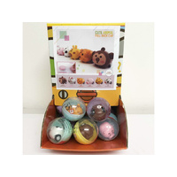 CUTE ANIMAL PULL BACK CAR 50MM CAPSULE UN40