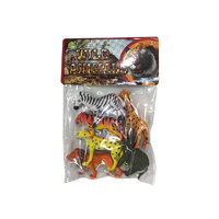 TOY ANIMALS WILD ANIMALS 6PC