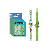 DIGITAL WATCH AND POP BRACELET SET DINOSAUR