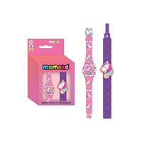 DIGITAL WATCH AND POP BRACELET SET UNICORN