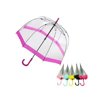 UMBRELLA BELL SHAPE TRANSPARENT 83CM 6ASST