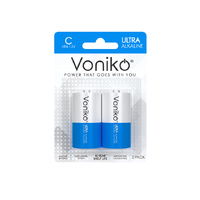 VONIKO ALKALINE BATTERIES C 2pcs