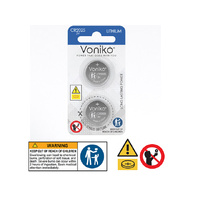 VONIKO LITHIUM BUTTON BATTERY CR2025 2pcs