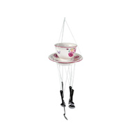 VICTORIAN ROSE CUP & SAUCER CHIME