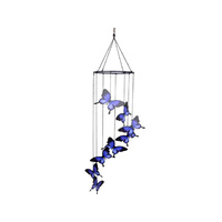 METAL 8PC BLUE ULYSSES B'FLY CHIME