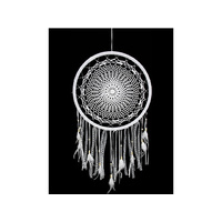 45CM WHITE CROCHET DREAM CATCHER