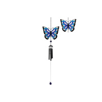 EPOXY GLITTER BUTTERFLY W/CHIME SOLD QTY2