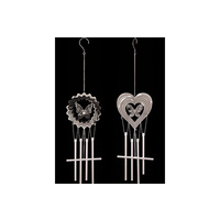 SILVER BUTTERFLY WIND CHIME 2ASST