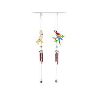 EPOXY PARROT/COCKATOO CHIME SOLD QTY2