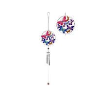 17CM EPOXY METAL BFLY W/CHIME QTY 2