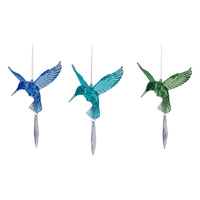 ACRYLIC HUMMINGBIRD S/CATCHER 4ASST UN12