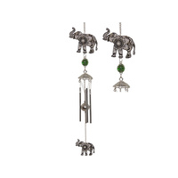 SILVER MANDALA ELEPHANT WC QTY 2