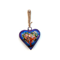 HEART PAINTED TREE 11X4"