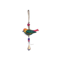 BIRD BELL WITH ROPE 10X4"
