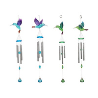 ACRYLIC H/BIRD WINDCHIME 4ASST