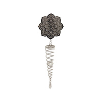 SILVER MANDALA SPIRAL QTY 2