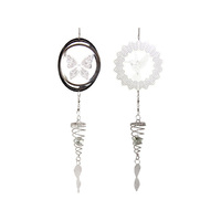 SILVER HUMMINGBIRD/BFLY SPINNER 2ASST