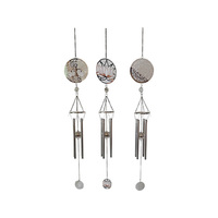 SILVER LOTUS/TREE/MANDALA CHIME 3ASST