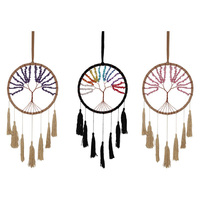 22CM TREE OF LIFE GEMSTONE SUNCATCHER 3ASST
